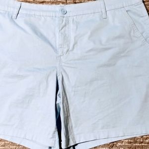 St. Johns Bay Powder Blue Chino Shorts Size18
